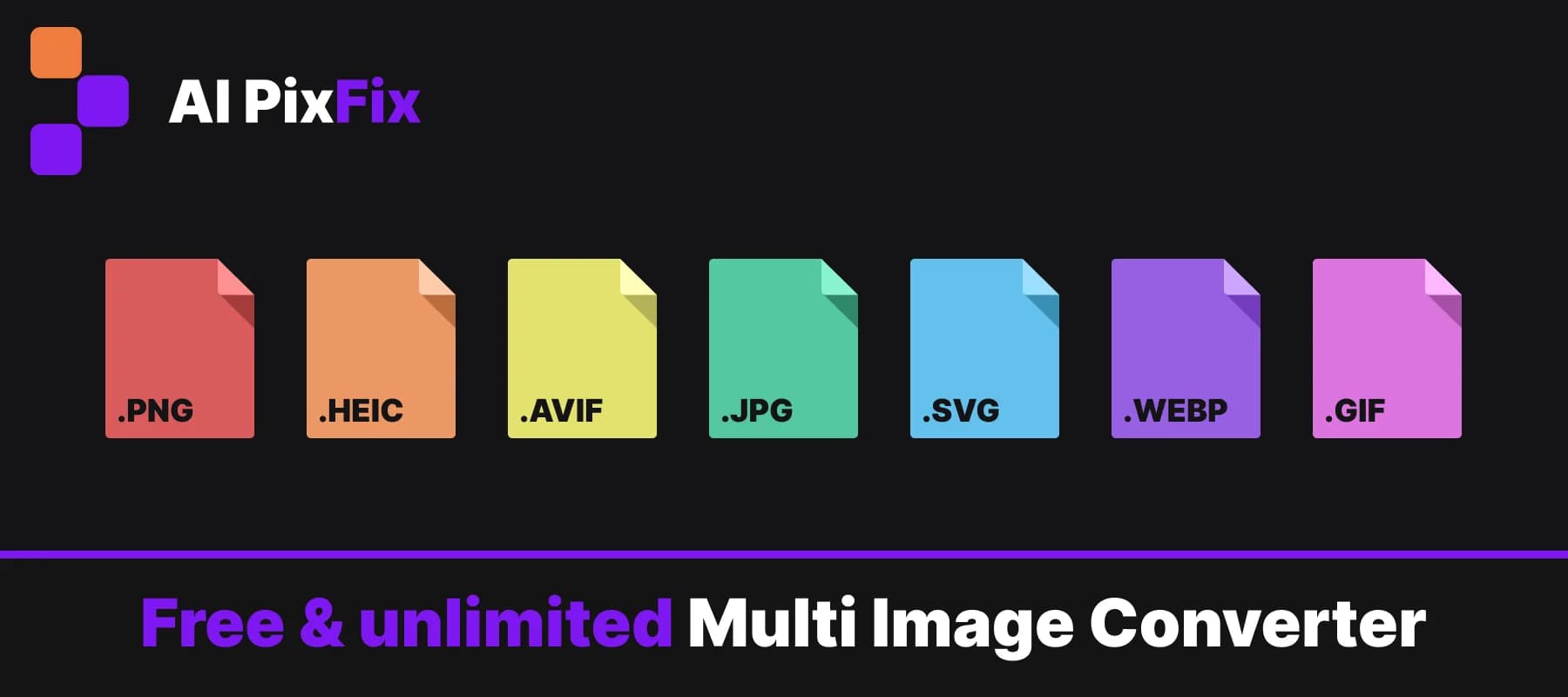 Multi image converter — batch convert PNG, JPG, WebP, GIF, AVIF, and HEIC files online for free