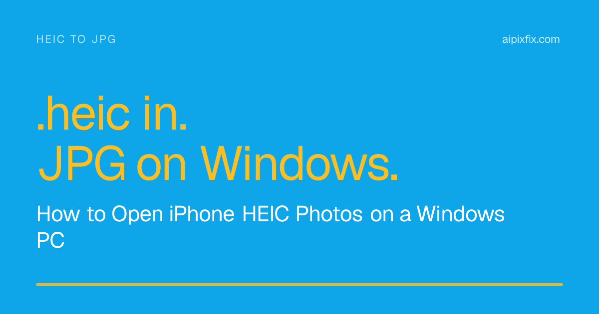 blue hero cover for a guide on opening iPhone HEIC photos on a Windows computer
